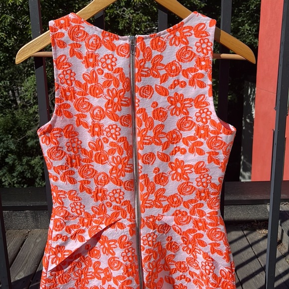 Betsey Johnson White & Orange Floral Sleeveless dress - Picture 6 of 7